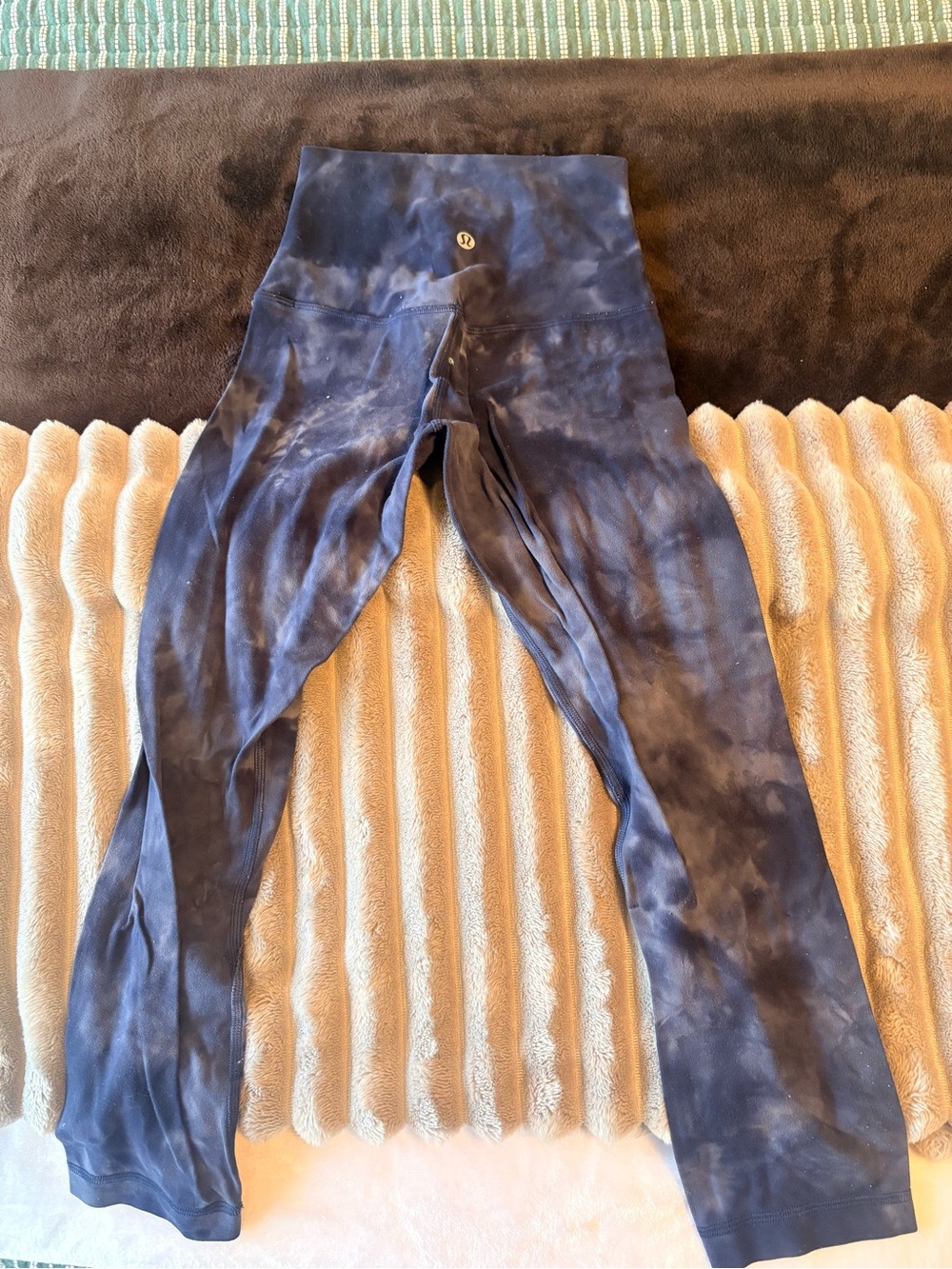 Lululemon Align Crop Navy Tie-Dye Leggings